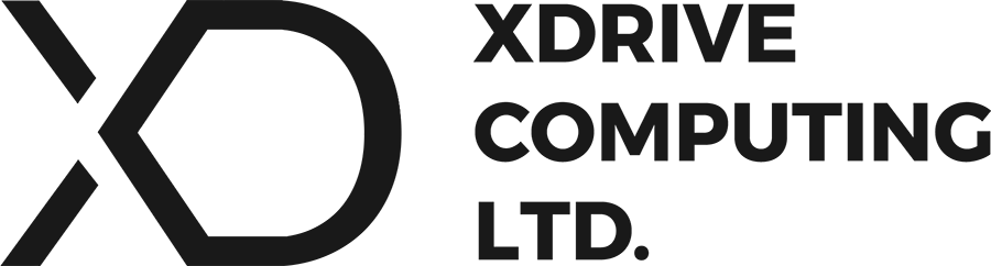X Drive Computing logo black